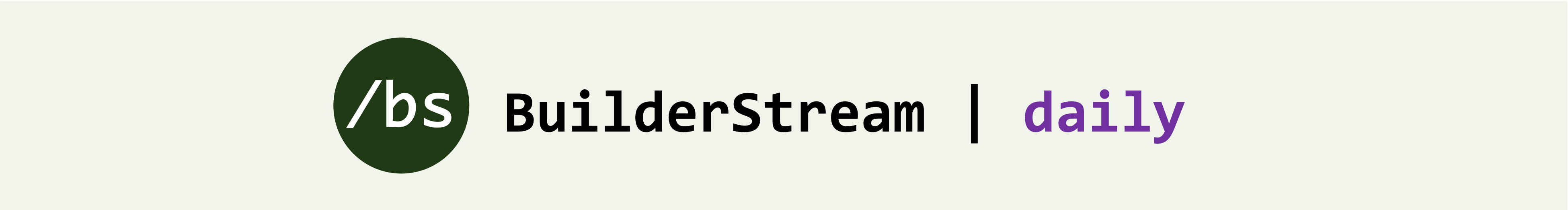 BuilderStream banner